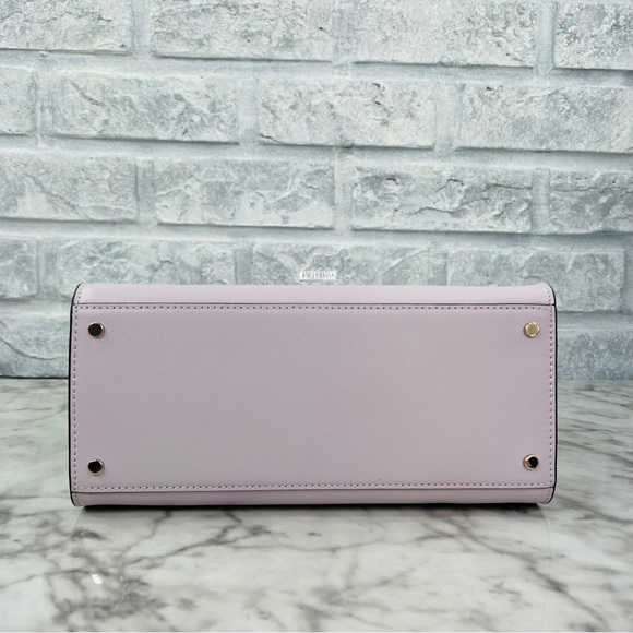 Kate Spade Staci Medium Satchel Crossbody & Large Slim Bifold Wallet Lilac Moon - Picture 6 of 15